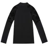 Блузки женщина осень длинный рукав печати черный кружева блузка женские рубашки 3XL плюс размер женщин топы женские вершины и блузки C215 210602