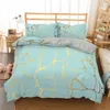 Marble Pattern Printed Duvet Cover Single Twin Double Full King Size Bedding Sets With Pillow Case Bedroom Textiles 210706