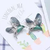 Fashion Flying Bird Brooch Pins Women Animal Hummingbird Broche Personalized Accessories Hip Hop Jewelry Gift