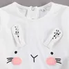 0-18M Autunno Infantile Bambino nato Baby Girl Abbigliamento Set Cute Bunny Tops Pantaloni Fascia Abiti Vestiti di Pasqua 210515