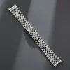 Titta på Bands Designer Strap Luxury Löstbältet Armband 313L Rostfritt stål Solid Curved 13 17 20 21mm för Designer Watch