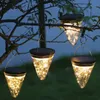 50LED Solar Powered Pendurado Lâmpada Lâmpada Luzes Jardim Luzes Ao Ar Livre Pátio Decoração - Branco