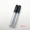 2.5ml Frostat Clear Empty Lip Gloss Flaskor Containers Tube Lid Balm Locks Borste Tip Applicator Wand Gummi Stoppers