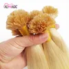 High Quality Pre-bonded Italian Keratin Nail U Tip Human Hair Extension Blonde 613 Color Black Brown 20color 100g 100strands Brazilian Indian Peruvian Malaysian