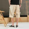 Erkek Uzun Şort Moda Giyim Yaz Pantolon Streetwear Pamuk Işık Renk Erkek Bermuda Kargo 8XL 6XL Büyük Boy 210716