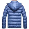 Plus storlek mens vindtäta puffer hoodie coat vinter varmare quiltade vadderade jacka toppar 210819