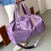 Duffel Bags Fashion Fitness Travel Bag Women 2021 Summer Oxford tyg Vattentät Yoga Gym Sport stor kapacitet Crossbody Handbag199m