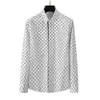Marque Polka Dot Print Chemise pour hommes à manches longues Robe d'affaires Chemises habillées Slim Fit Social Casual Chemise Homme 210527