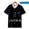 Mężczyźni Base Ball T Shirt Jersey Lato Krótki Rękaw Moda Tshirts Casual Streetwear Trendy TEE Koszulki Hurtownia S-3XL 061