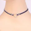 Chokers Simple Punk Neck Jewelry For Women Vintage Black Red Velvet Choker Gothic Rope Heart Necklace Chocker Torques Morr22