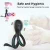 Wireless Remote Control Cockring Vibrator Clitoris Stimulation Sleeve for Penis Ring Sex Toys Men Male Chastity Cock Rings 211015