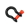 2 PCS D Ring Bow Shackle Screw Pin Car Clevis Rigging Fit For Jeep Towing 4 Ton Trailer hitch Car towing hook