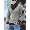 Maglione a collo alto da uomo Moda invernale Maglione stile vintage Maschile Slim Fit Pullover caldo Maglioni di lana lavorati a maglia Top spesso da uomo 211221