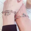 Fashion 925 Sterling Silver Bracelets For Women DIY Fit Pandora Beads Charms Slender Link Bracelet Fine Jewelry Lady Gift With Original Box