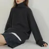 Women's Sweaters Turtle Neck Cashmere Sweater Women Korean Style Loose Warm Knitted Pullover 2021 Winter Outwear Lazy Oaf Female Jumpers