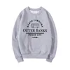 아우터 뱅크스 노스 캐롤라이나 운동복 Pogue Life Hoodies Paradise on Earth Hoodie OBX Crewneck Top 220212