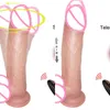 NXY dildos realistisk kvinnlig vibrator, utdragbar sexleksak simulering penis, med fjärrkontrollmasturbation, vuxen uppvärmning1213