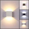 Wandlamp Mini Zwart Wit Decoratie Kubus Slaapkamer Licht Modern Home Luces LED Decoracion Dormitorio Pared Up Projection