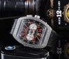 223 Luxe ZHIMO lederen casual diamanten horloge Luxe analoog quartz kristal horloge Fashion casual dameshorloges253E