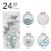 Nowość Artykuły 6 cm 24 Sztuk Christmas Ball Decorations Ozdoby Cauble 2021 dla Drzewo Domowe Wisiorek Rok Party Dostawy