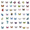 100 pièces autocollants de fleurs de papillon colorées pour voiture vélo bagages ordinateur portable planche à roulettes moteur bouteille d'eau autocollant décalcomanies enfants jouets adolescents Gfits