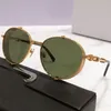 Mens or womens sunglasses metal frames fashion shopping beach party outdoor glasses multi-yan color lenses designer small temples top quality and original box