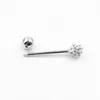 925 sterling silver ring nippel tunga mode cz öra barbell piercing bar