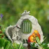 Garden Decoration Solar Lights Blessing Angel Girl Resin Crafts Statue Art Figurine Ornament Outdoor Decor For Garden Yard Patio Q1874406