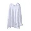 Arrival Spring/autumn Women Casual Cotton Pocket O-neck T Shirt All-matched Long Sleeve Hole Design T-shirt W66 210512