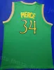 Erkekler Retro Basketbol Paul Pierce Jersey 34 Ray Allen 20 Kevin Garnett 5 21 Yeşil Siyah Beyaz Mavi Takım Rengi Spor Hayranları Vinatge Nefes Saf Pamuk Üst / Yüksek