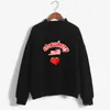 Harajuku Kawaii Strawberry Hoodie Sweatshirt Women Korean Fashion Sweatshirts sweet cute Schoolgirl Streetwear 210809