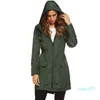 Kvinnors Trench Coats Long Raincoat Vattentät Vindtät Huvud Dam Tunn Rain Coat Ponchos Jackor Kvinna Chubasqueros Mujer Capa de Chuva