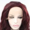 2021 Nova Moda Moda Europeia e Americana Tendência Monocromático Moda Temperamento Cabelo Longo Half Half Hand Gancho Frente Lace Chemical Wig