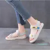 2021 Designers Lente Zomer Kleurrijke Schuim All-match Platform Platte Sandalen Dames Dames Verfrissende Schoenen Mode Sandalen 2021