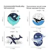 Round Universe Sea Whale Broches Pins Leuke emaille revers Badge voor vrouwen Men Men Mode Jewelry Will en Sandy