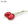 YO CHO Bud rose simulation flower creative rose shape jewelry box love confession gift box home furnishing decoration 210624