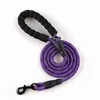 Nylon Reflective Dog Leashes Outdoor Running Training Silna trakcja Liny dla szczeniaka 1.5Meters Pet Dogs Trwała smycz