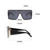 Alta Qualidade Moda Moderna Moldura Grande Óculos de Sol Mulheres All-in-One Wide-Rim Óculos de Sol Rua Tiro Catwalk Óculos Homens