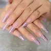 projetos de unhas de ponta rosa