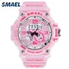 Smael Woman Watches Sports Outdoor Led Watches Digital Clocks Army Children Watch Military Big Dial 1808 Women Watch Waterproof Q0524