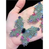 Pins Brooches SHANICE Colorful Big Butterfly Brand Green Cubic Zirconia Crystal Brooch For Women Pearl Shell Sweater Corsage Seau22