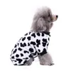 Dog Apparel UK Pet Cows Dot Camouflage Pajamas Cat Jumpsuits Soft Puppy Christmas Clothes Costumes