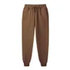 Mannen Effen Kleur Bruin Harembroek Modemerk Heren Casual Broek Mannelijke Trekkoord Potlood Joggingbroek Tro