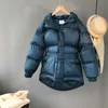 Winter Jacket Coat Women Casual Blue Korean Style Polyester Padded Puffer Jacket Parkas Hooded Warm Ropa Mujer Invierno 210625