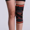 1pcs Sport Kneepad Män Tryckeriserade elastiska knäplattor Stöd Fitness Gear Basketball Volleyboll Brace Protector Sport Safety