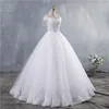 ZJ9143 Off the Ombro Wedding Dress Boho 2021 Cap Sleeve Plus Size Bidal Vestidos