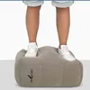 Şişme Yüksekliği Ayarlanabilir Çocuk Uçuş Footrest Yastık Iki Vanalar Tasarım Şişme Seyahat Yastık Ayak Pedi Ayak Dinlenme Yastık 211110