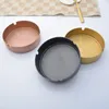 Portable Restaurant Cigarettes Holder Stainless Steel Round 4 Colors Durable Hotel Ashtrays Fashion Smoke Cup Gadgets 10*2.8cm RRA11501