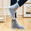 Couvre-chaussures étanche à l'eau pour l'extérieur, silicone, fond épaissi automatique, tube haut