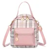 Mini Rucksack Frauen Umhängetasche Für Teenager Mädchen Plaid Frauen Schulter Handtasche Schule Tasche Koreanischen Stil Neue Trendy Bagpack Weibliche y1105